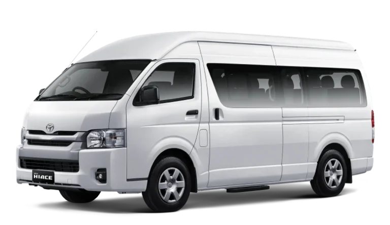 rental hiace commuter makassar
