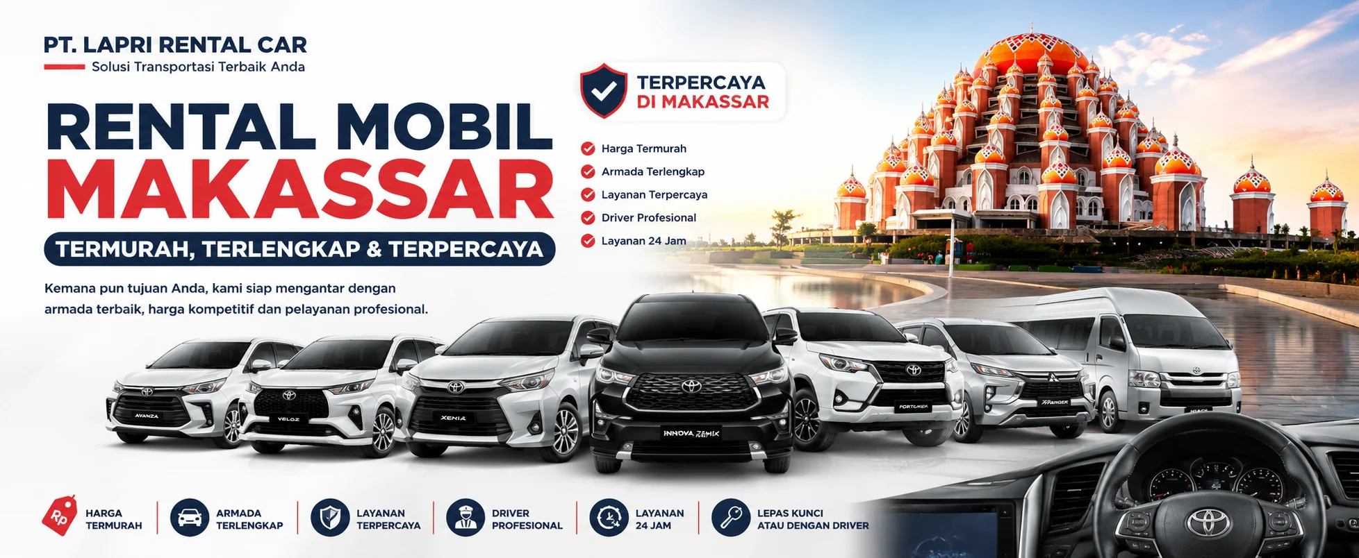 rental mobil makassar - sewa mobil makassar PT LAPRIRENT