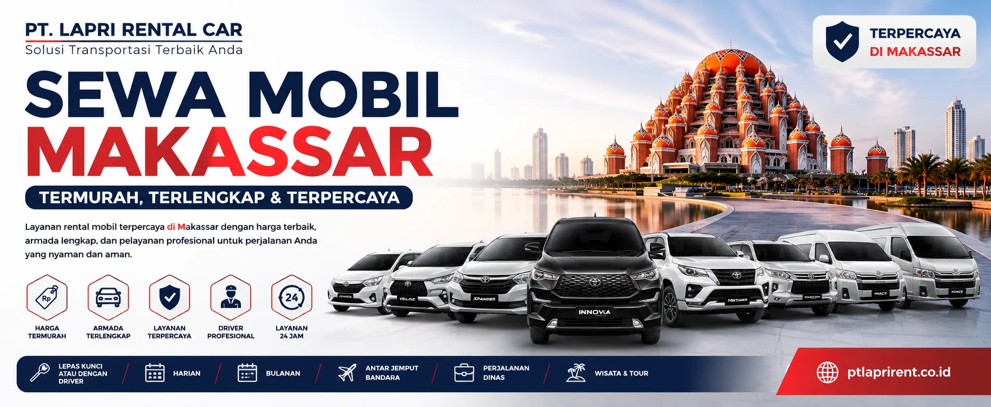 rental mobil makassar - sewa mobil makassar PT LAPRIRENT